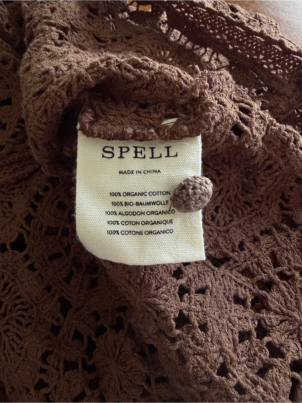 Spell Brown Crochet Dress - Picture 7 of 13